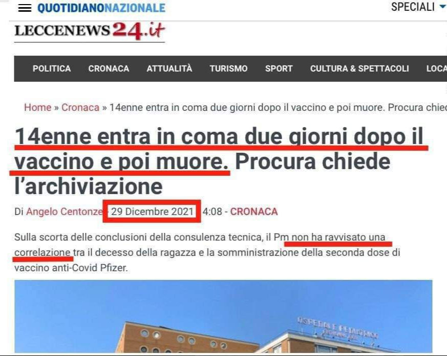 Nessuna correlazione?